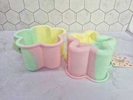 Mini tortera silicona tricolor estrella